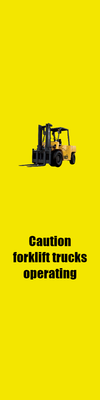 Custom Outdoor Yard Signs Multiple Sizes Caution Forklifts Operating