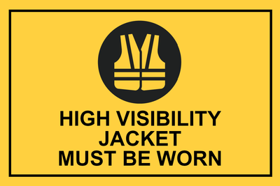 Custom Outdoor Yard Signs Multiple Sizes High Visibility Jacket