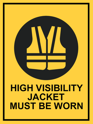 Custom Outdoor Yard Signs Multiple Sizes High Visibility Jacket