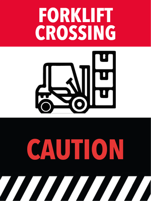 Custom Outdoor Yard Signs Multiple Sizes Forklift Crossing