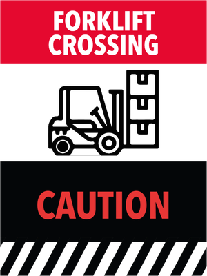 Custom Outdoor Yard Signs Multiple Sizes Forklift Crossing