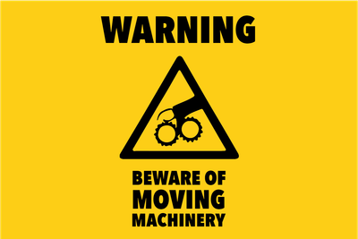 Custom Outdoor Yard Signs Multiple Sizes Moving Machinery