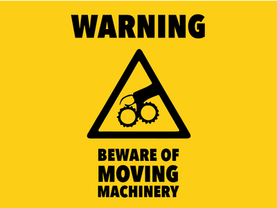 Custom Outdoor Yard Signs Multiple Sizes Moving Machinery