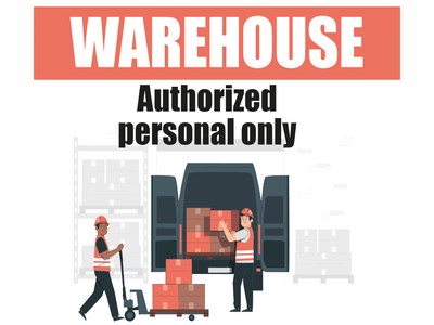 Custom Outdoor Yard Signs Multiple Sizes Authorize Personal Only
