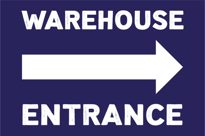 Custom Outdoor Yard Signs Multiple Sizes Warehouse Entrance