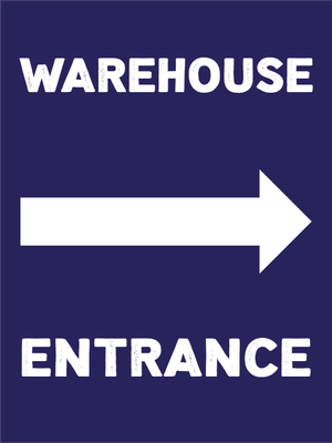 Custom Outdoor Yard Signs Multiple Sizes Warehouse Entrance