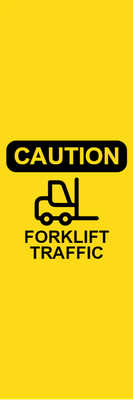 Custom Outdoor Yard Signs Multiple Sizes Caution Forklift Traffic