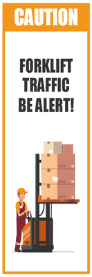 Custom Outdoor Yard Signs Multiple Sizes Forklift Traffic Alert