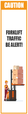 Custom Outdoor Yard Signs Multiple Sizes Forklift Traffic Alert