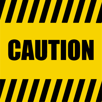 Custom Outdoor Yard Signs Multiple Sizes Caution Sign