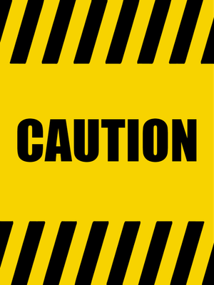 Custom Outdoor Yard Signs Multiple Sizes Caution Sign