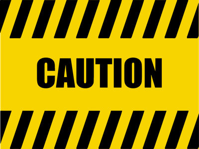 Custom Outdoor Yard Signs Multiple Sizes Caution Sign
