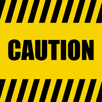 Custom Outdoor Yard Signs Multiple Sizes Caution Sign