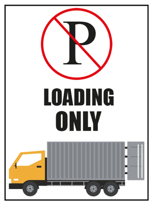 Custom Outdoor Yard Signs Multiple Sizes Loading Only