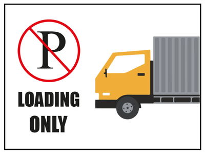 Custom Outdoor Yard Signs Multiple Sizes Loading Only