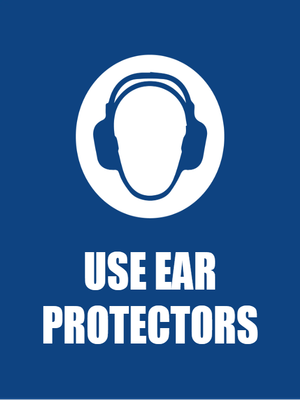 Custom Outdoor Yard Signs Multiple Sizes Use Ear Protectors