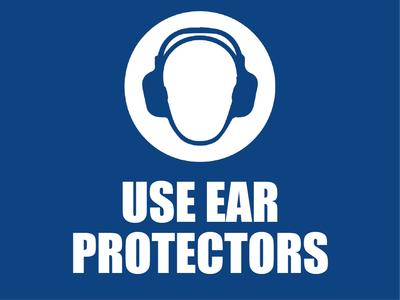 Custom Outdoor Yard Signs Multiple Sizes Use Ear Protectors