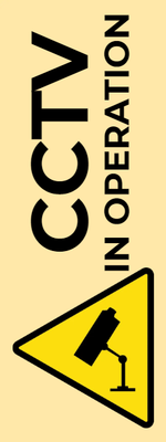 Custom Outdoor Yard Signs Multiple Sizes CCTV In Operation