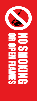 Custom Outdoor Yard Signs Multiple Sizes No Smoking or Open Flames