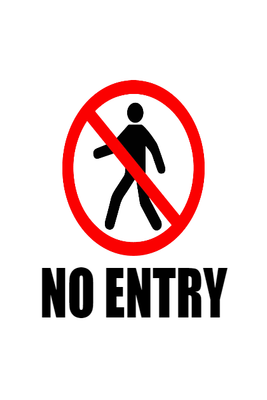 Custom Outdoor Yard Signs Multiple Sizes No Entry