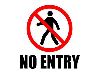 Custom Outdoor Yard Signs Multiple Sizes No Entry