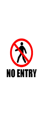 Custom Outdoor Yard Signs Multiple Sizes No Entry