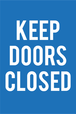 Custom Outdoor Yard Signs Multiple Sizes Road Work Keep Doors Closed