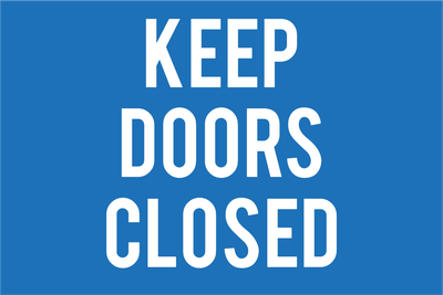 Custom Outdoor Yard Signs Multiple Sizes Road Work Keep Doors Closed