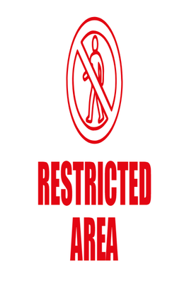 Custom Outdoor Yard Signs Multiple Sizes Restricted Area