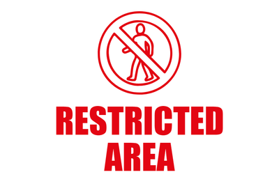 Custom Outdoor Yard Signs Multiple Sizes Restricted Area