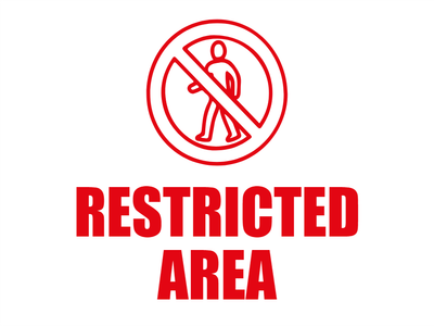 Custom Outdoor Yard Signs Multiple Sizes Restricted Area