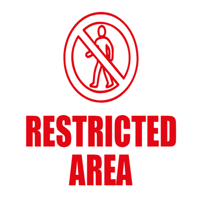 Custom Outdoor Yard Signs Multiple Sizes Restricted Area