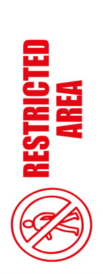 Custom Outdoor Yard Signs Multiple Sizes Restricted Area
