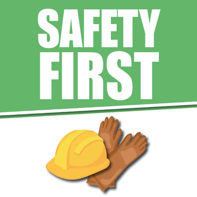 Custom Outdoor Yard Signs Multiple Sizes Safety First Sign