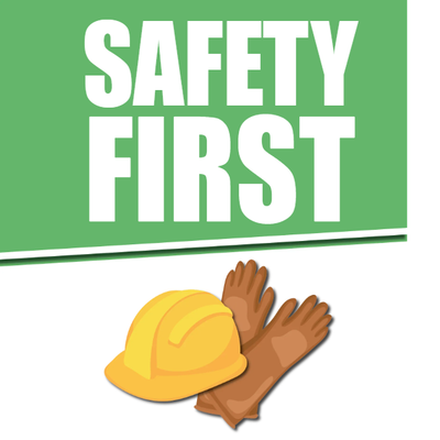 Custom Outdoor Yard Signs Multiple Sizes Safety First Sign