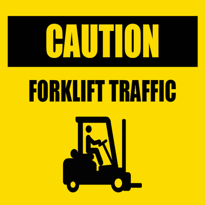 Custom Outdoor Yard Signs Multiple Sizes Forklift Caution Traffic