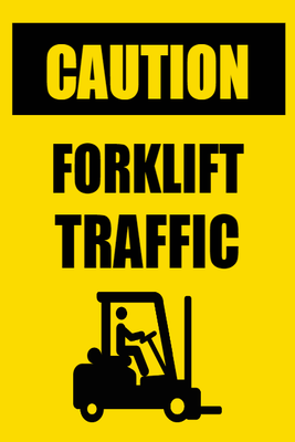 Custom Outdoor Yard Signs Multiple Sizes Forklift Caution Traffic