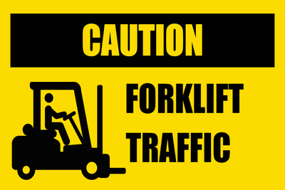 Custom Outdoor Yard Signs Multiple Sizes Forklift Caution Traffic