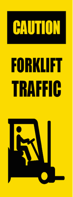 Custom Outdoor Yard Signs Multiple Sizes Forklift Caution Traffic