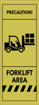 Custom Outdoor Yard Signs Multiple Sizes Forklift Area