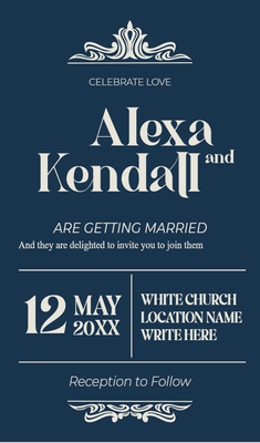 Custom Wedding Stationery Multiple Sizes Invitation
