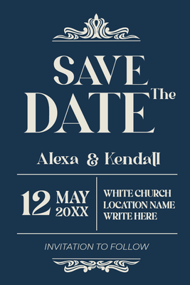 Custom Wedding Stationery Multiple Sizes Save the Date