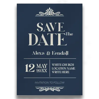 Custom Wedding Stationery Multiple Sizes Save the Date