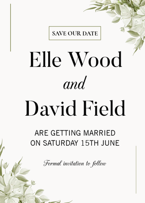 Custom Wedding Stationery Multiple Sizes Save the Date