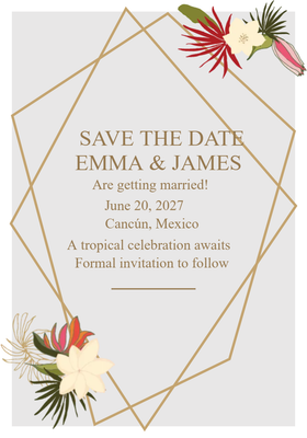 Custom Wedding Stationery Multiple Sizes Getting Married