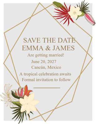 Custom Wedding Stationery Multiple Sizes Getting Married