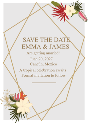 Custom Wedding Stationery Multiple Sizes Getting Married