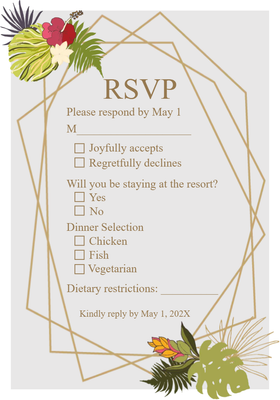 Custom Wedding Stationery Multiple Sizes Joyfull Accepts