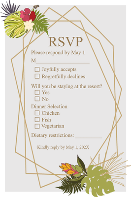 Custom Wedding Stationery Multiple Sizes Joyfull Accepts