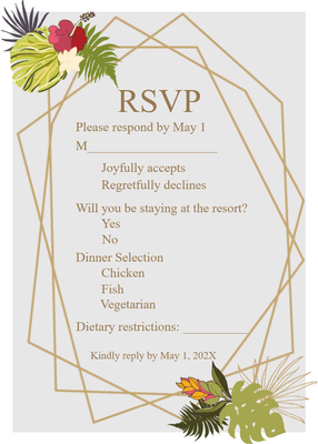 Custom Wedding Stationery Multiple Sizes Joyfull Accepts